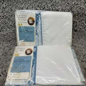 NEW NOS Sears Queen's Hamlet 4 Pillowcases Total